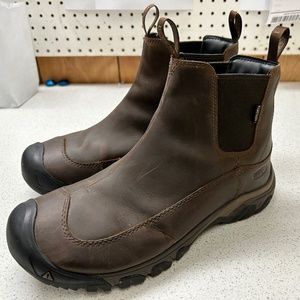 Keen Anchorage III waterproof leather Chelsea boots Size 11 brown